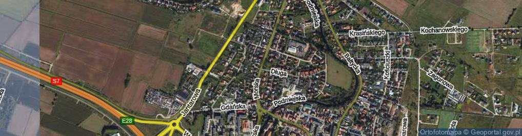 Zdjęcie satelitarne Morska ul.